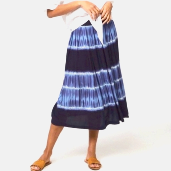 BeachLunchLounge/ Jeremie Midi Skirt In Colour Jakarta/ Tie-Dye/ Size US S - Picture 1 of 12